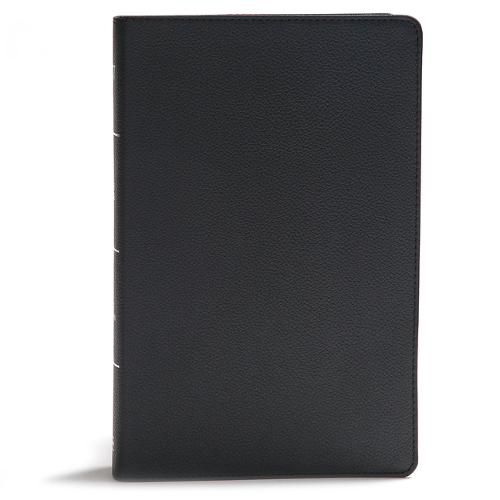 KJV Giant Print Reference Bible, Black Genuine Leather