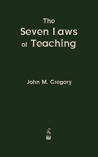 Cover image for The Seven Laws of Teaching