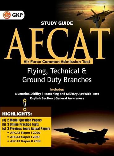 Cover image for AFCAT (Air Force Common Admission Test) 2021: Guide ( For Flying, Technical & Ground Duty Branches) by GKP