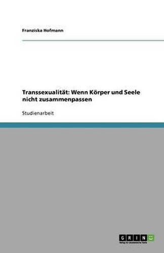 Cover image for Transsexualitat. Wenn Koerper und Seele nicht zusammenpassen