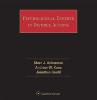 Cover image for Psychological Experts in Divorce Actions