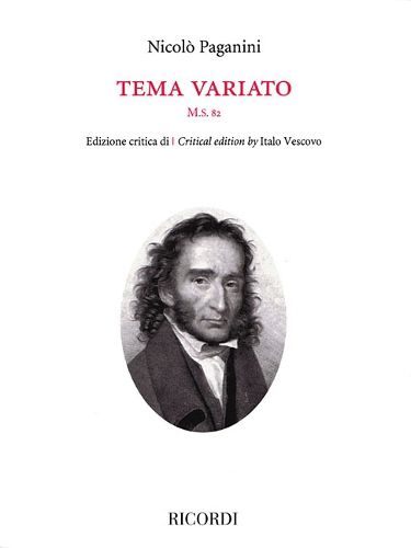 Cover image for Tema variato M.S. 82: Edizione Critica Di Italo Vescovo