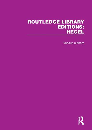 Cover image for Routledge Library Editions: Hegel