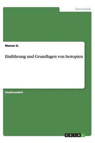Cover image for Einfuhrung und Grundlagen von Isotopien