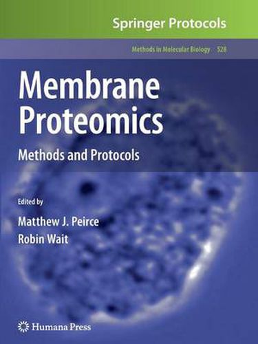 Cover image for Membrane Proteomics: Methods and Protocols