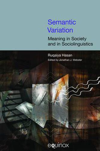 Cover image for Semantic Variation: Meaning in Society