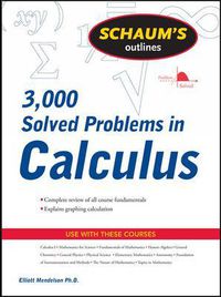 Cover image for Schaum's 3,000 Solved Problems in Calculus