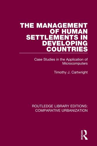 Cover image for The Management of Human Settlements in Developing Countries