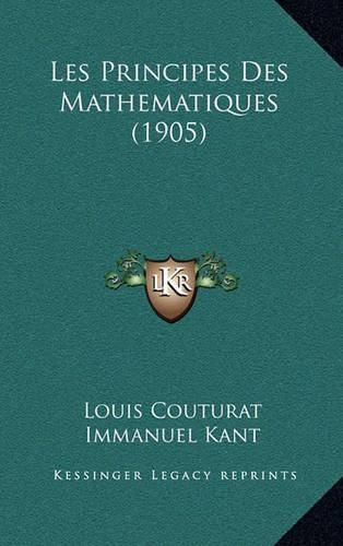 Cover image for Les Principes Des Mathematiques (1905)