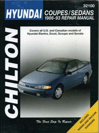 Cover image for Hyundai Accent, Lantra, Sonata and S-Coupe, 1989-93