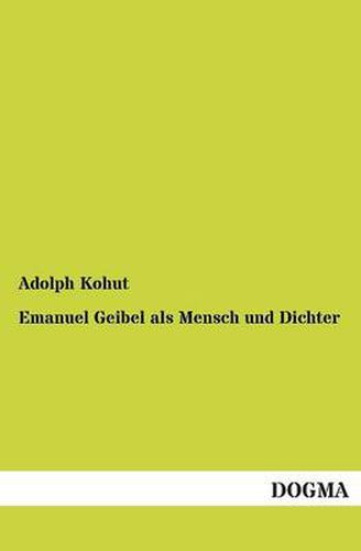 Cover image for Emanuel Geibel ALS Mensch Und Dichter