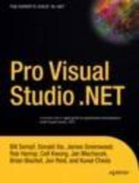 Cover image for Pro Visual Studio .NET