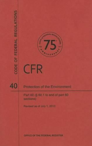 Cover image for Protection of the Environment, Part 60