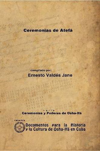 Cover image for Ceremonias De Atefa