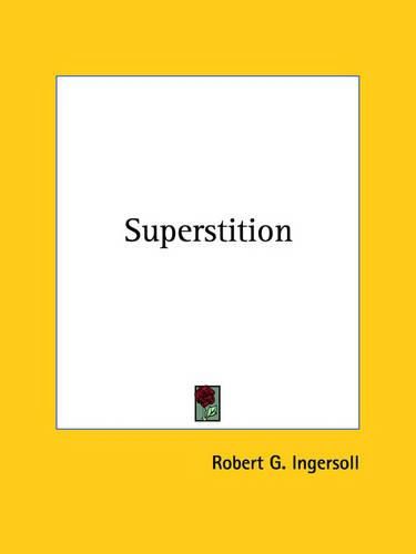 Cover image for Superstition