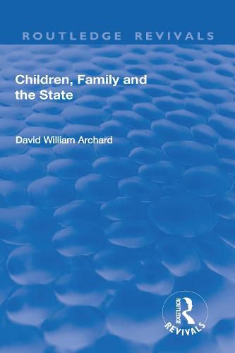 Cover image for Children, Family and the State