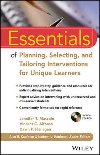 Cover image for Essentials of Planning, Selecting, and Tailoring Interventions for Unique Learners