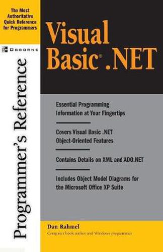 Cover image for Visual Basic.NET: Programmer's Reference