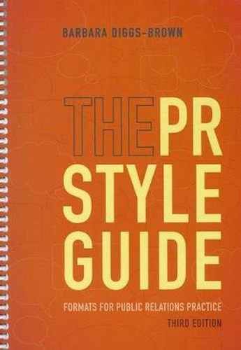 Cover image for The PR Styleguide : Formats for Public Relations Practice