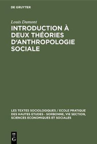 Introduction a deux theories d'anthropologie sociale