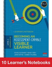 Cover image for Becoming an Assessment-Capable Visible Learner, Grades 6-12, Level 1: 10-Pack: 10 Learner&#8242;s Notebooks