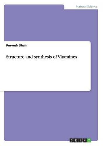 Cover image for Structure and synthesis of Vitamines