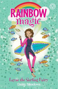 Cover image for Rainbow Magic: Layne the Surfing Fairy: The Gold Medal Games Fairies Book 1