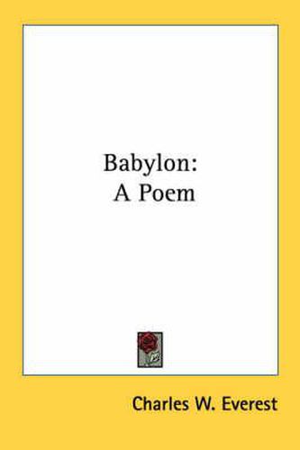 Cover image for Babylon: A Poem