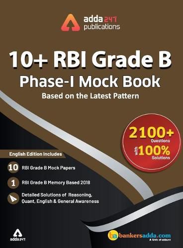 Cover image for RBI Grade 'B' Phase I Mock Papers Practice Book