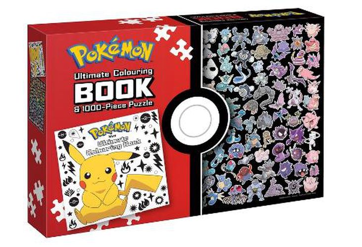 Cover image for Pokemon: Adult Ultimate Colouring Book and 1000-Piece Puzzle