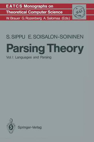 Cover image for Parsing Theory: Volume I Languages and Parsing