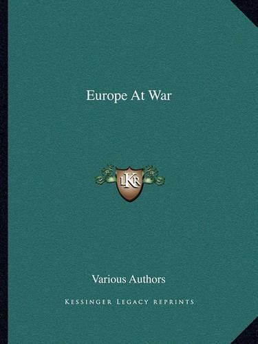 Cover image for Europe at War