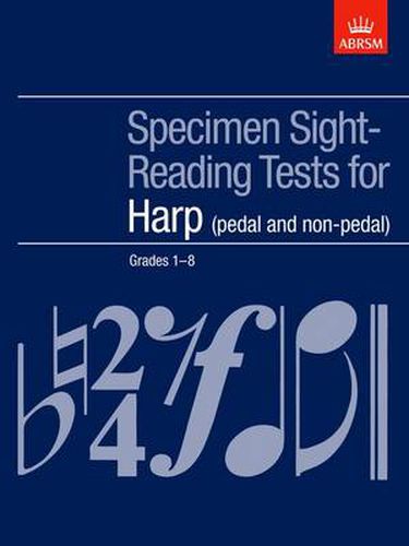 Cover image for Specimen Sight-Reading Tests for Harp: Grades 1-8 Pedal and Non-Pedal