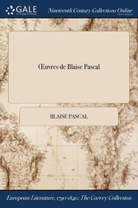 Cover image for Oeuvres de Blaise Pascal