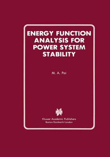 Cover image for Energy Function Analysis for Power System Stability