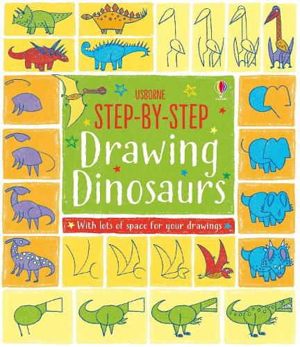 Cover image for Step-by-Step Drawing Dinosaurs