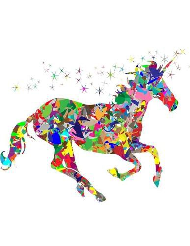 Cover image for Colorful Reindeer Notebook: 100 Pages 8.5 X 11 Wide Ruled Line Paper