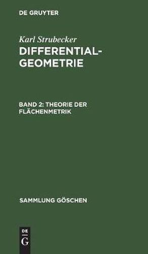 Cover image for Theorie Der Flachenmetrik