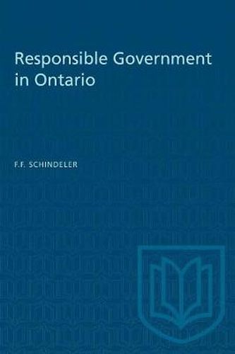 Cover image for Responsible Government in Ontario