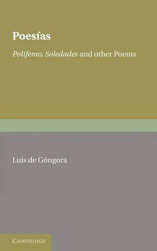 Cover image for Poesias: Polifemo, Soledades and Other Poems