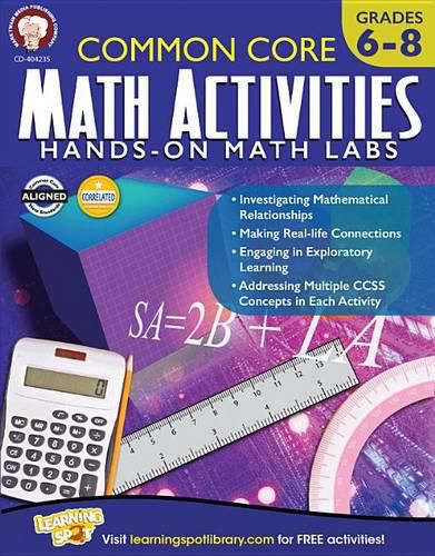 Cover image for Common Core Math Activities, Grades 6 - 8
