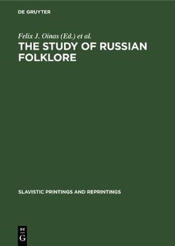 Cover image for The Study of Russian Folklore