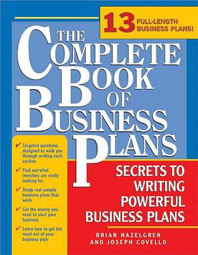 Cover image for The Complete Book of Business Plans: Simple Steps to Writing Powerful Business Plans