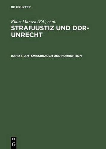 Cover image for Amtsmissbrauch und Korruption