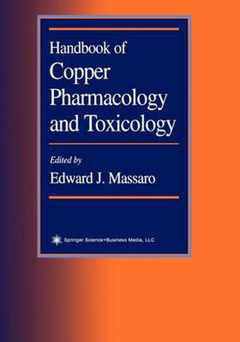 Cover image for Handbook of Copper Pharmacology and Toxicology