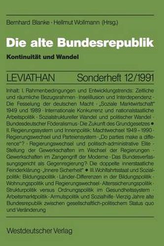 Cover image for Die Alte Bundesrepublik: Kontinuitat Und Wandel