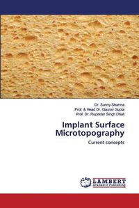 Cover image for Implant Surface Microtopography