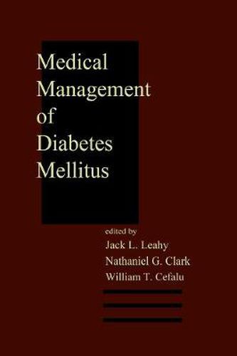 Cover image for Medical Management of Diabetes Mellitus