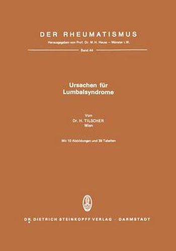 Cover image for Ursachen fur Lumbalsyndrome