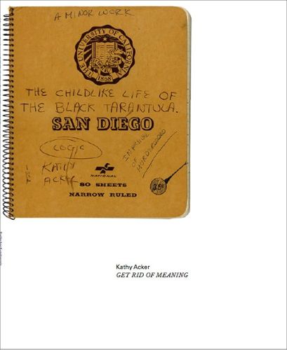 Cover image for Kathy Acker: Get Rid of Meaning